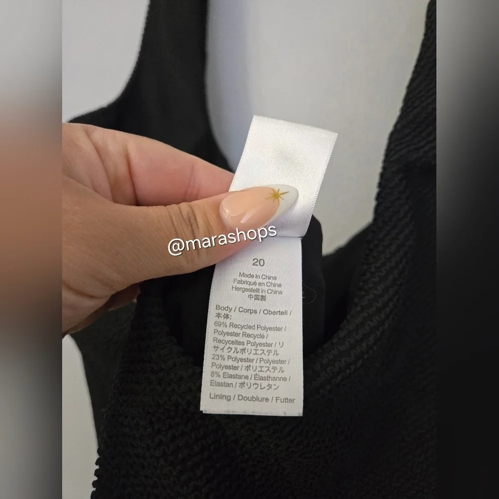 J.Crew Textured Scoopneck One Piece Swimsuit
